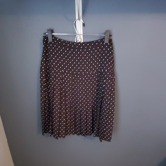 EUC Halogen polka dot pleated skirt - Picture 1 of 6